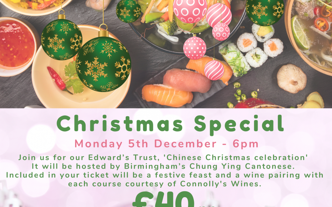 Chinese and wine night poster - 5th Dec