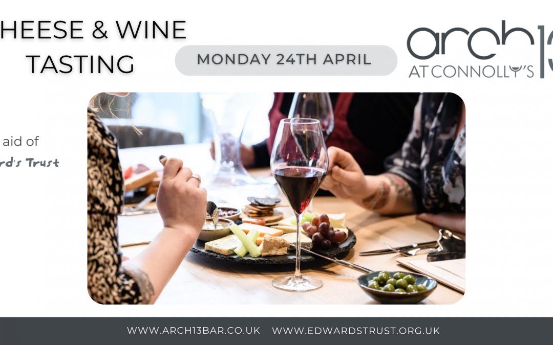 Cheese and wine tasting event - 24th April